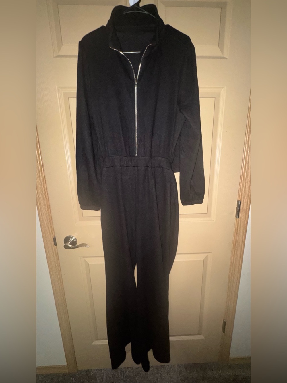 Halara Half Zip Long Sleeve Wide Leg Jumpsuit Easy Peezy Edition (Medium)
